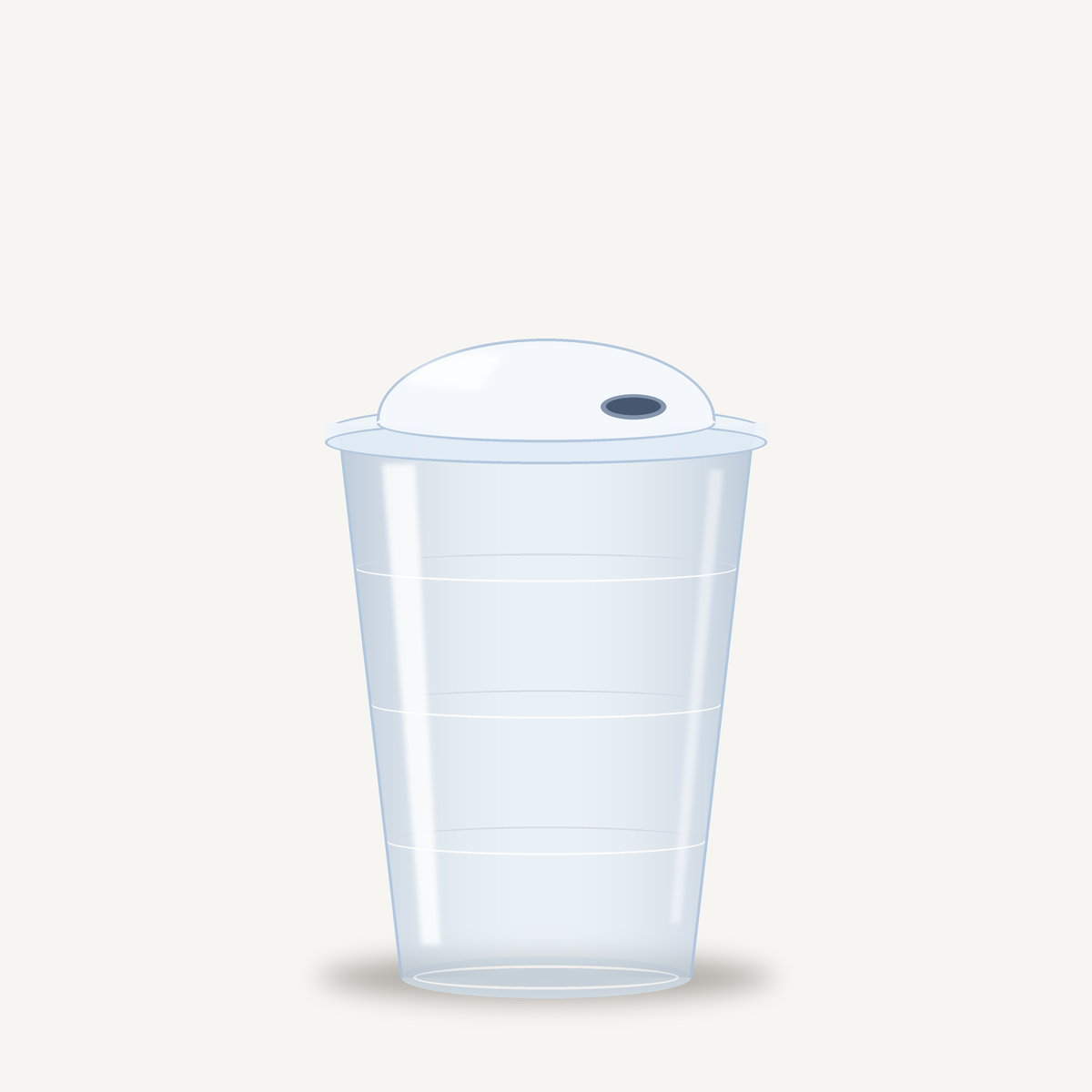 16 oz plastic cup with lid