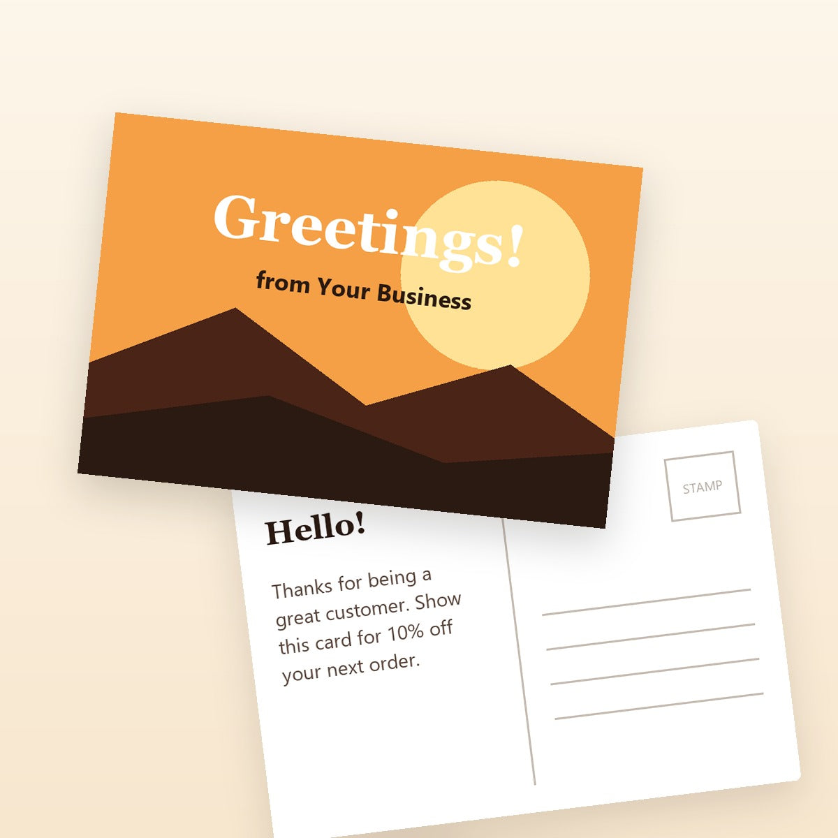 Custom postcards