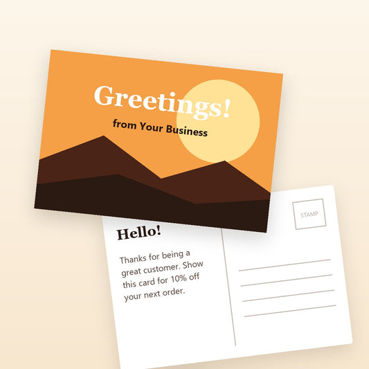 Custom postcards